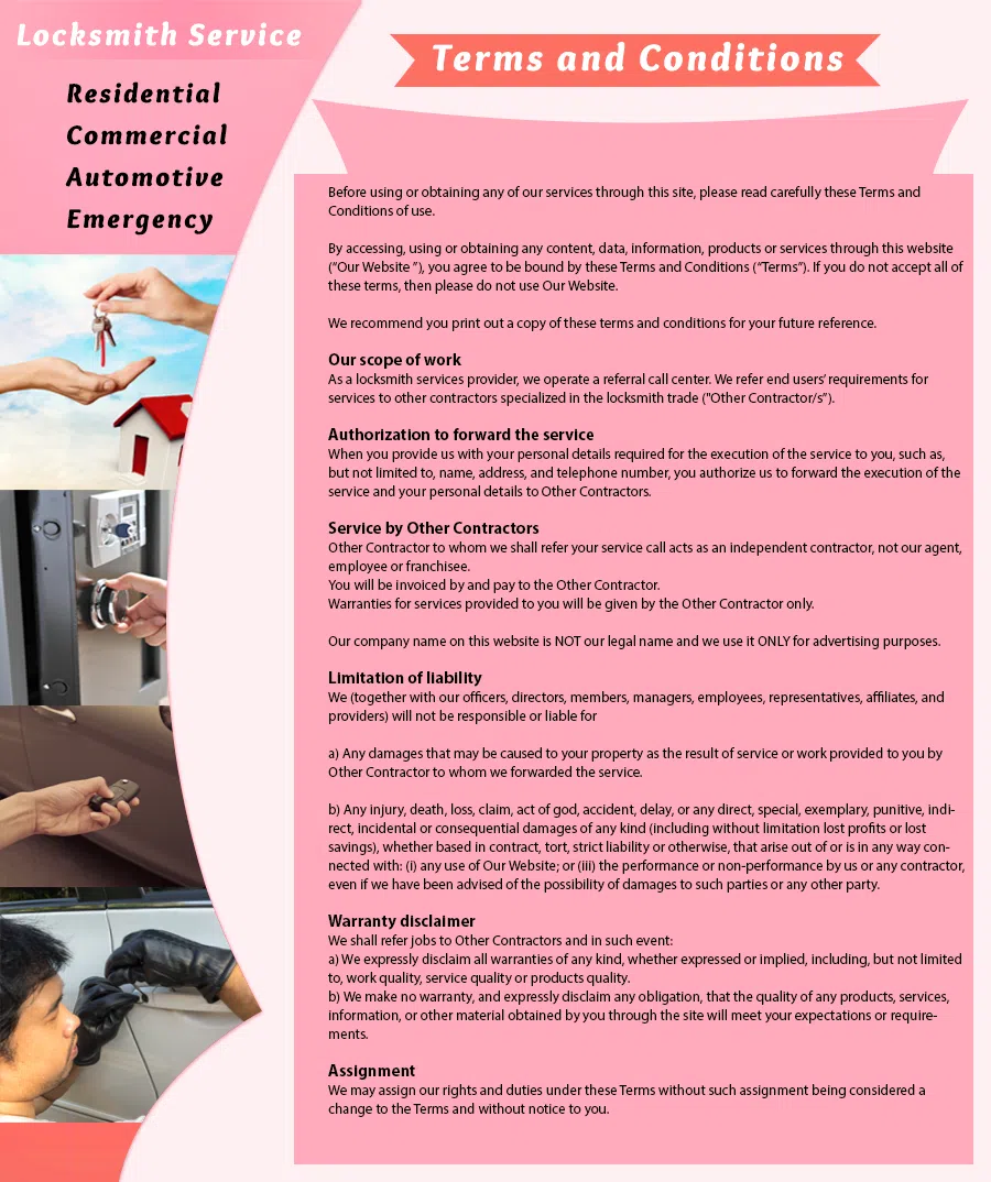 Galaxy Locksmith Store Stafford, TX 281-994-9687 - TermsAndCondition-1